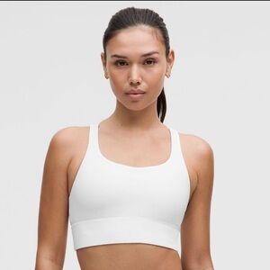 Lululemon Energy Longline Bra in White